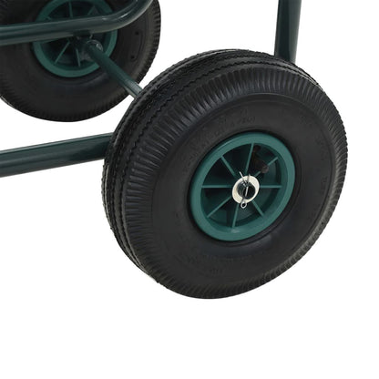 vidaXL 1/2"ホースコネクタ付き 75メートル庭のホース手押し車 スチールハードウェア ハードウェアアクセサリ 工具収納・整理整頓 ガーデンホース収納(代引不可)