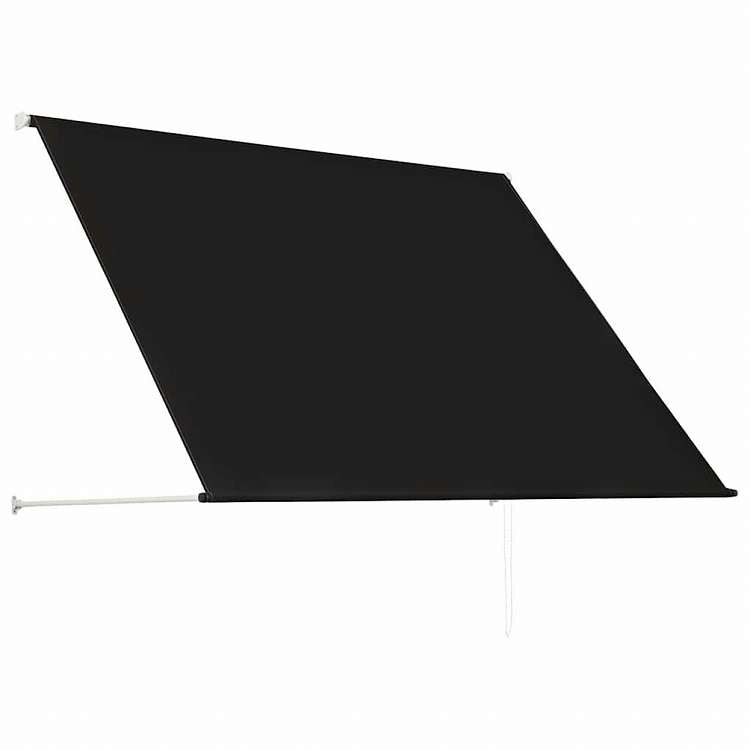 vidaXL 引き込み式オーニング 200x150cm アントラシートホーム&ガーデン 芝&ガーデン アウトドアリビング 窓・ドア用日除け/オーニング(代引不可)