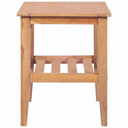 vidaXL コーヒーテーブル 40x40x50cm スクエア チーク無垢材家具 テーブル アクセントテーブル コーヒーテーブル(代引不可)