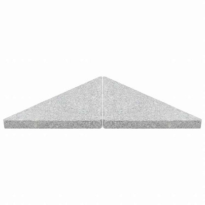 vidaXL パラソル重り土台プレート グレー 花こう岩製 三角形 15kgホーム&ガーデン 芝&ガーデン アウトドアリビング アウトドアアンブレラ&パラソルアクセサリー 屋外用アンブレラ土台(代引不可)