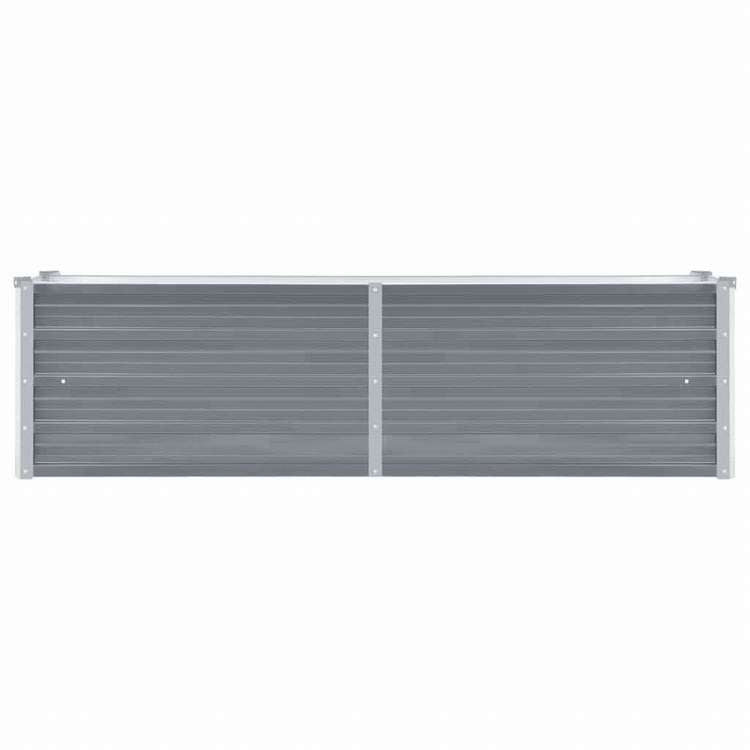 vidaXL ガーデンレイズドベッド 160x40x45cm 亜鉛メッキスチール グレーホーム&ガーデン 芝&ガーデン ガーデニング 鉢植え・プランター(代引不可)