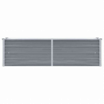 vidaXL ガーデンレイズドベッド 160x40x45cm 亜鉛メッキスチール グレーホーム&ガーデン 芝&ガーデン ガーデニング 鉢植え・プランター(代引不可)