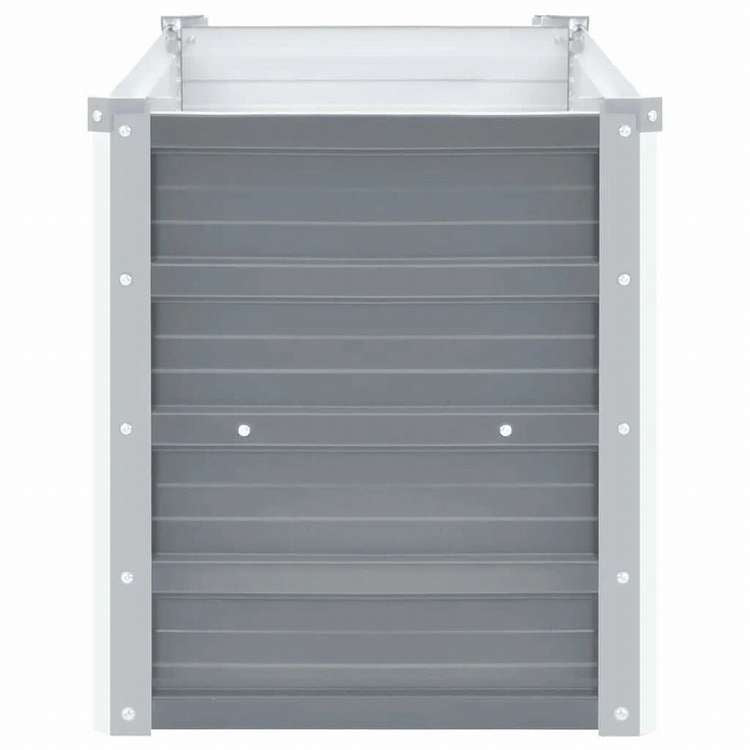 vidaXL ガーデンレイズドベッド 160x40x45cm 亜鉛メッキスチール グレーホーム&ガーデン 芝&ガーデン ガーデニング 鉢植え・プランター(代引不可)