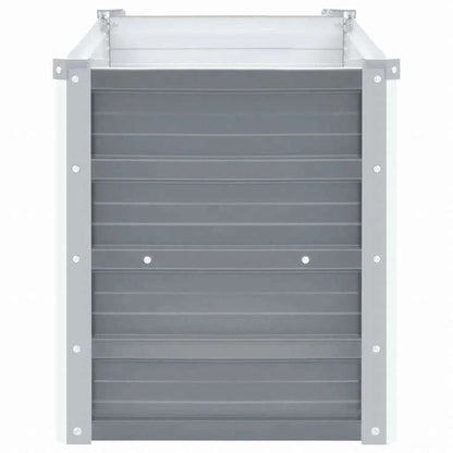 vidaXL ガーデンレイズドベッド 160x40x45cm 亜鉛メッキスチール グレーホーム&ガーデン 芝&ガーデン ガーデニング 鉢植え・プランター(代引不可)