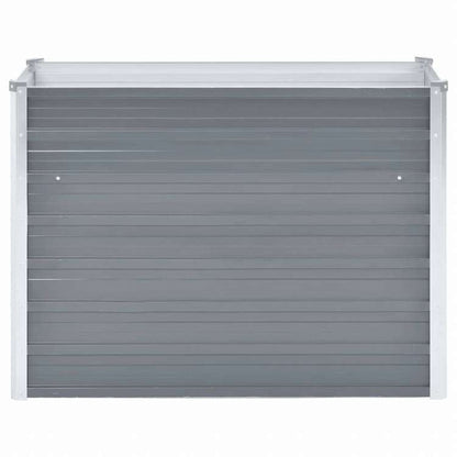 vidaXL ガーデンレイズドベッド 100x40x77cm 亜鉛メッキスチール グレーホーム&ガーデン 芝&ガーデン ガーデニング 鉢植え・プランター(代引不可)