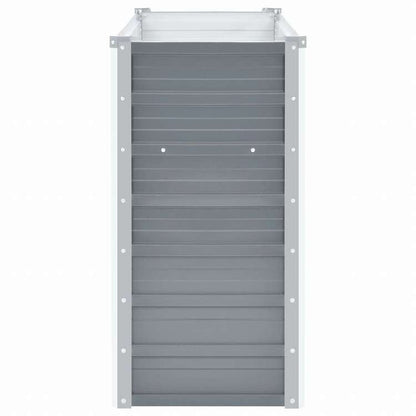 vidaXL ガーデンレイズドベッド 100x40x77cm 亜鉛メッキスチール グレーホーム&ガーデン 芝&ガーデン ガーデニング 鉢植え・プランター(代引不可)