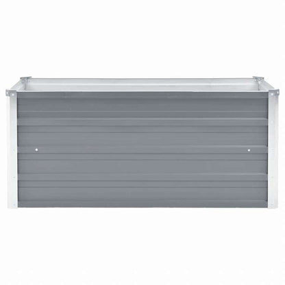 vidaXL ガーデンレイズドベッド 100x40x45cm 亜鉛メッキスチール グレーホーム&ガーデン 芝&ガーデン ガーデニング 鉢植え・プランター(代引不可)