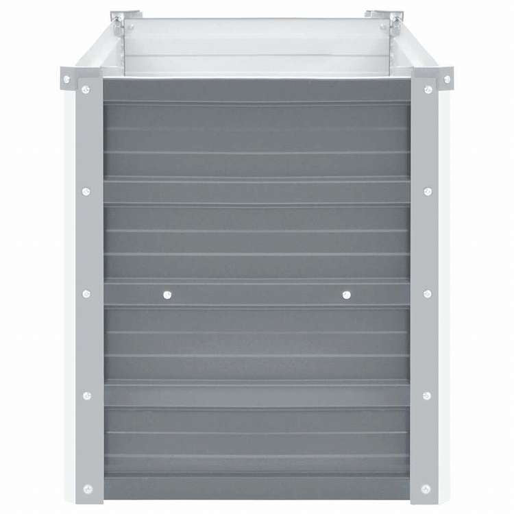 vidaXL ガーデンレイズドベッド 100x40x45cm 亜鉛メッキスチール グレーホーム&ガーデン 芝&ガーデン ガーデニング 鉢植え・プランター(代引不可)