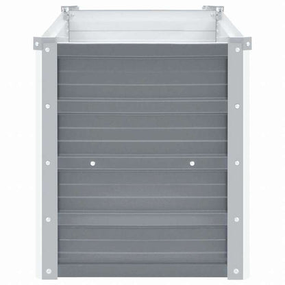 vidaXL ガーデンレイズドベッド 100x40x45cm 亜鉛メッキスチール グレーホーム&ガーデン 芝&ガーデン ガーデニング 鉢植え・プランター(代引不可)