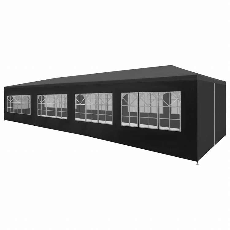 vidaXL パーティーテント 3x12m アントラシートホーム&ガーデン 芝&ガーデン アウトドアリビング アウトドアストラクチャー キャノピー・ガゼボ(代引不可)
