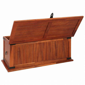 vidaXL 収納チェスト 90x45x40cm アカシア無垢材家具 キャビネット&収納 収納チェスト(代引不可)