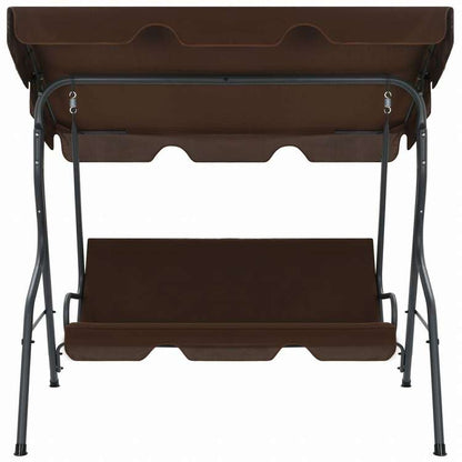 vidaXL ガーデンスイングベンチ コーヒー 170x110x153cmホーム&ガーデン 芝&ガーデン アウトドアリビング ポーチブランコ椅子用品ブランコ椅子(代引不可)