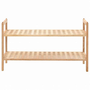 vidaXL シューズラック ウォールナット無垢材 69x26x40cmホーム&ガーデン 家事用品 収納&オーガナイザー 衣類・ワードローブ収納 シューズラック・整理収納(代引不可)