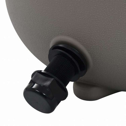 vidaXL プール サンドフィルター バルブ4箇所 350 mm グレーホーム&ガーデン プール&スパ プール&スパ用アクセサリー プール・スパフィルター(代引不可)