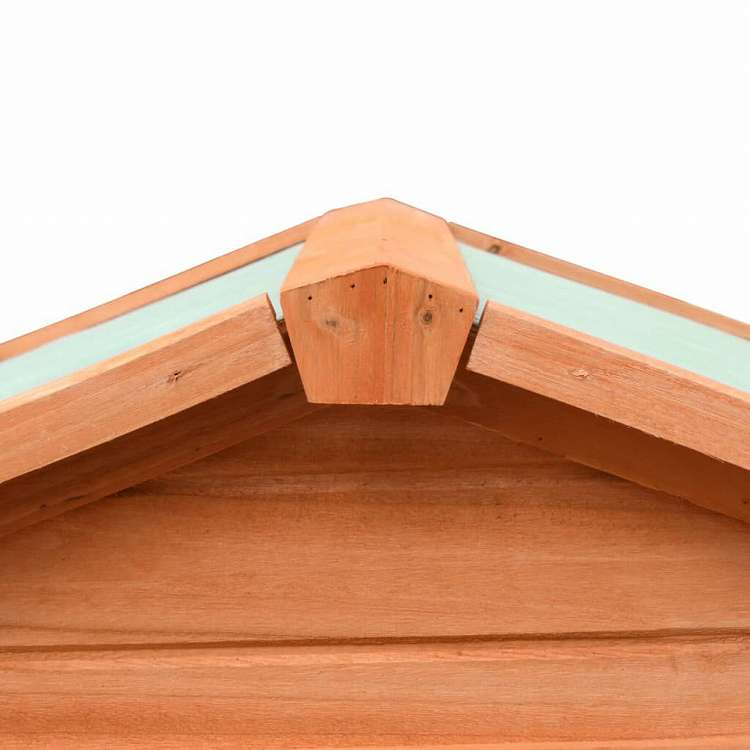 vidaXL うさぎ小屋 マツ&モミ無垢材 310x70x87 cm動物&ペット用品 ペット用品 小動物用品 小動物 飼育・ケージ(代引不可)