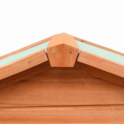 vidaXL うさぎ小屋 マツ&モミ無垢材 310x70x87 cm動物&ペット用品 ペット用品 小動物用品 小動物 飼育・ケージ(代引不可)