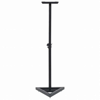 vidaXL スタジオ モニター スピーカースタンド 2点 ブラック スチール電子機器 オーディオ オーディオアクセサリー スピーカーアクセサリ スピーカースタンド・マウント(代引不可)