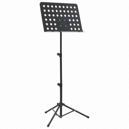 vidaXL 譜面台 ブラック スチールアート&エンターテイメント 趣味&クリエイティブアーツ 楽器&オーケストラアクセアリ 音楽用スタンド(代引不可)