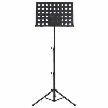 vidaXL 譜面台 ブラック スチールアート&エンターテイメント 趣味&クリエイティブアーツ 楽器&オーケストラアクセアリ 音楽用スタンド(代引不可)