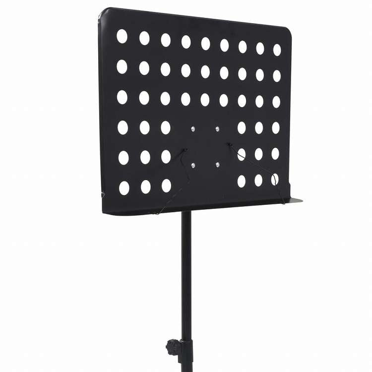 vidaXL 譜面台 ブラック スチールアート&エンターテイメント 趣味&クリエイティブアーツ 楽器&オーケストラアクセアリ 音楽用スタンド(代引不可)