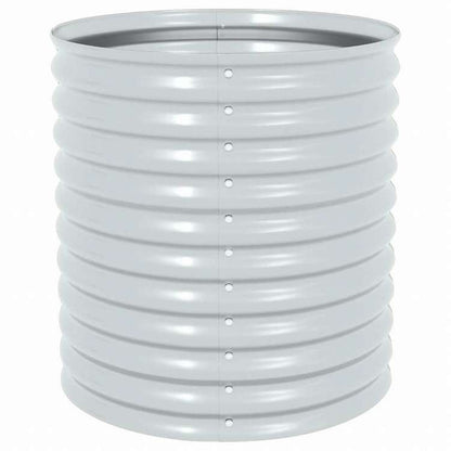 vidaXL ガーデンレイズドプランター 80x80x81cm 亜鉛メッキ鋼製 シルバーホーム&ガーデン 芝&ガーデン ガーデニング 鉢植え・プランター(代引不可)