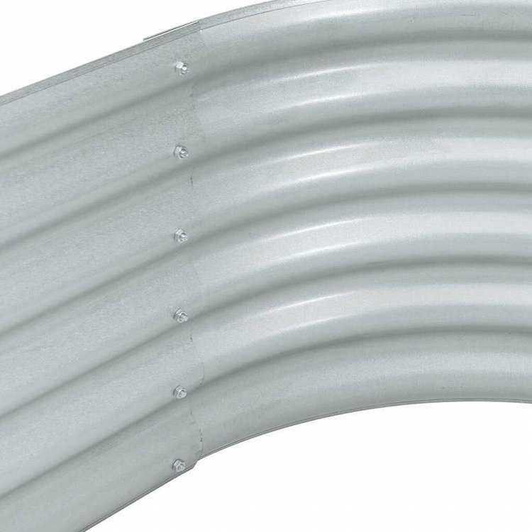 vidaXL ガーデンレイズドプランター 320x80x44cm 亜鉛メッキ鋼製 シルバーホーム&ガーデン 芝&ガーデン ガーデニング 鉢植え・プランター(代引不可)