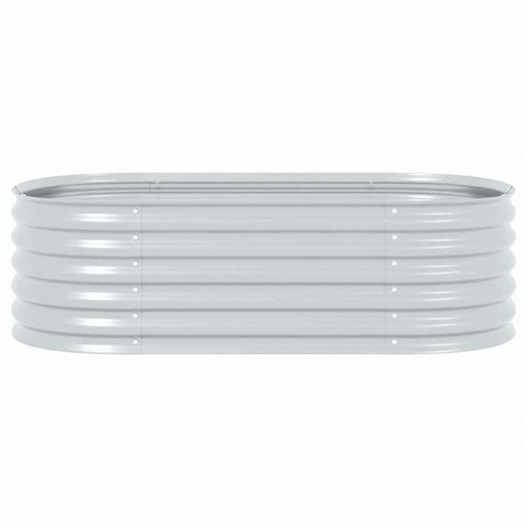 vidaXL ガーデンレイズドプランター 160x80x44cm 亜鉛メッキ鋼製 シルバーホーム&ガーデン 芝&ガーデン ガーデニング 鉢植え・プランター(代引不可)