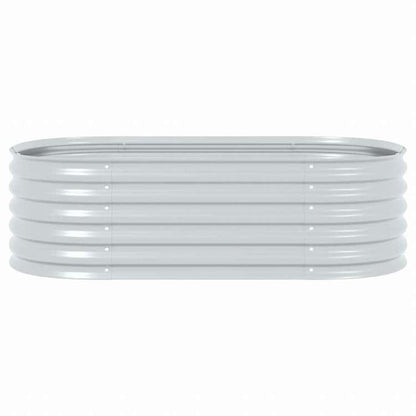 vidaXL ガーデンレイズドプランター 160x80x44cm 亜鉛メッキ鋼製 シルバーホーム&ガーデン 芝&ガーデン ガーデニング 鉢植え・プランター(代引不可)