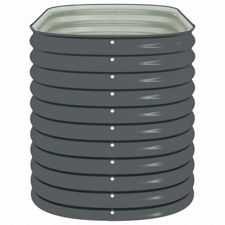 vidaXL レイズドガーデンプランター 160x80x81cm 亜鉛メッキ鋼製 グレーホーム&ガーデン 芝&ガーデン ガーデニング 鉢植え・プランター(代引不可)