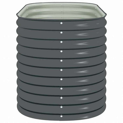 vidaXL レイズドガーデンプランター 160x80x81cm 亜鉛メッキ鋼製 グレーホーム&ガーデン 芝&ガーデン ガーデニング 鉢植え・プランター(代引不可)