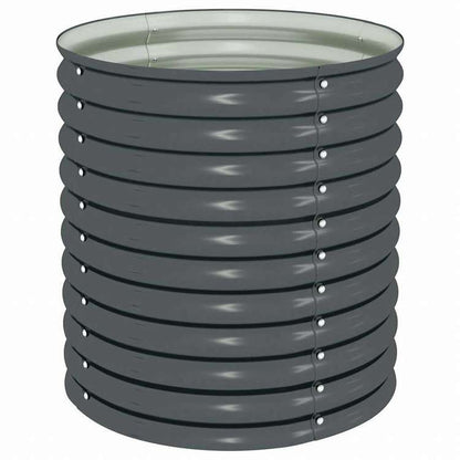 vidaXL ガーデンレイズドプランター 80x80x81cm 亜鉛メッキ鋼製 グレーホーム&ガーデン 芝&ガーデン ガーデニング 鉢植え・プランター(代引不可)