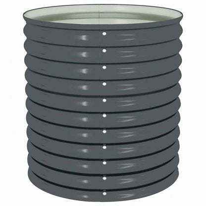 vidaXL ガーデンレイズドプランター 80x80x81cm 亜鉛メッキ鋼製 グレーホーム&ガーデン 芝&ガーデン ガーデニング 鉢植え・プランター(代引不可)