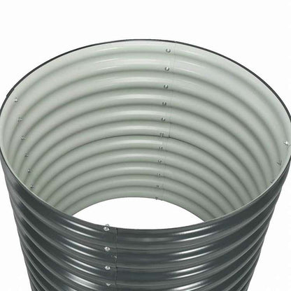 vidaXL ガーデンレイズドプランター 80x80x81cm 亜鉛メッキ鋼製 グレーホーム&ガーデン 芝&ガーデン ガーデニング 鉢植え・プランター(代引不可)