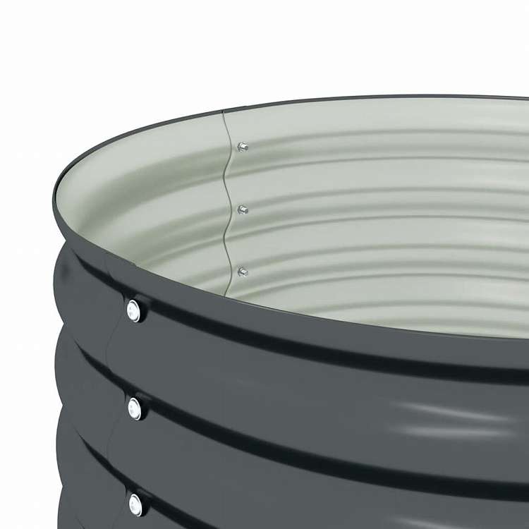 vidaXL ガーデンレイズドプランター 80x80x81cm 亜鉛メッキ鋼製 グレーホーム&ガーデン 芝&ガーデン ガーデニング 鉢植え・プランター(代引不可)