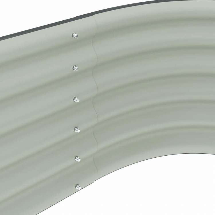 vidaXL レイズドガーデンプランター 400x80x44cm 亜鉛メッキ鋼製 グレーホーム&ガーデン 芝&ガーデン ガーデニング 鉢植え・プランター(代引不可)