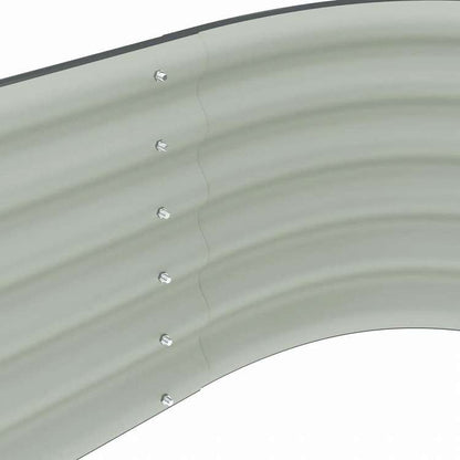 vidaXL レイズドガーデンプランター 400x80x44cm 亜鉛メッキ鋼製 グレーホーム&ガーデン 芝&ガーデン ガーデニング 鉢植え・プランター(代引不可)