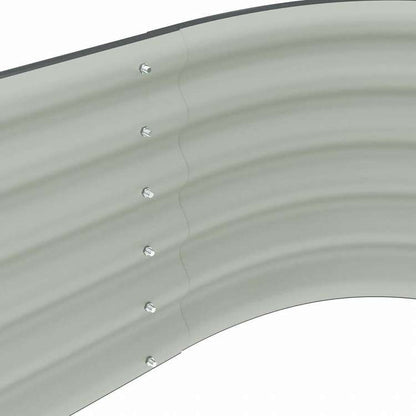 vidaXL レイズドガーデンベッドー 320x80x44cm 亜鉛メッキ鋼製 グレーホーム&ガーデン 芝&ガーデン ガーデニング 鉢植え・プランター(代引不可)