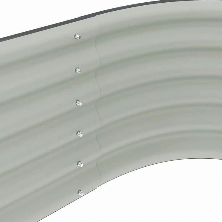 vidaXL レイズドガーデンプランター 240x80x44cm 亜鉛メッキ鋼製 グレーホーム&ガーデン 芝&ガーデン ガーデニング 鉢植え・プランター(代引不可)