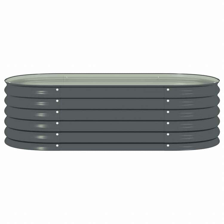 vidaXL ガーデンレイズドプランター 160x80x44cm 亜鉛メッキ鋼製 グレーホーム&ガーデン 芝&ガーデン ガーデニング 鉢植え・プランター(代引不可)