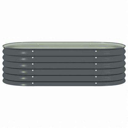 vidaXL ガーデンレイズドプランター 160x80x44cm 亜鉛メッキ鋼製 グレーホーム&ガーデン 芝&ガーデン ガーデニング 鉢植え・プランター(代引不可)