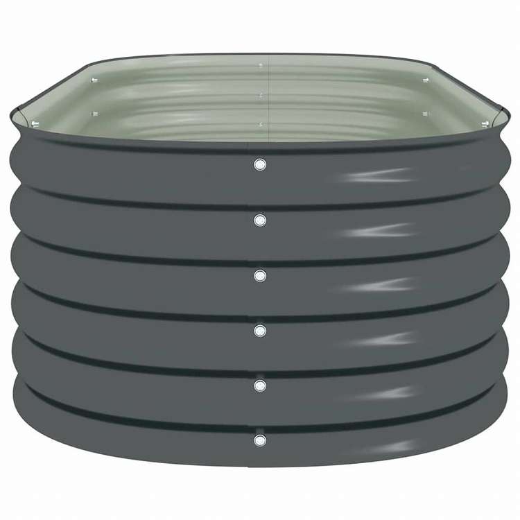 vidaXL ガーデンレイズドプランター 160x80x44cm 亜鉛メッキ鋼製 グレーホーム&ガーデン 芝&ガーデン ガーデニング 鉢植え・プランター(代引不可)