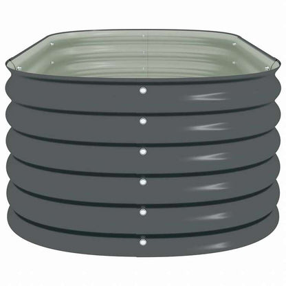 vidaXL ガーデンレイズドプランター 160x80x44cm 亜鉛メッキ鋼製 グレーホーム&ガーデン 芝&ガーデン ガーデニング 鉢植え・プランター(代引不可)