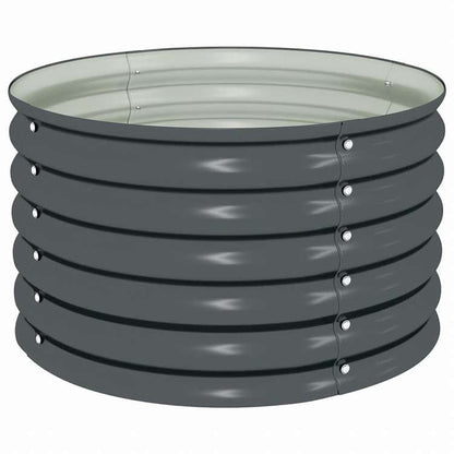 vidaXL ガーデンレイズドプランター 80x80x44cm 亜鉛メッキ鋼製 グレーホーム&ガーデン 芝&ガーデン ガーデニング 鉢植え・プランター(代引不可)