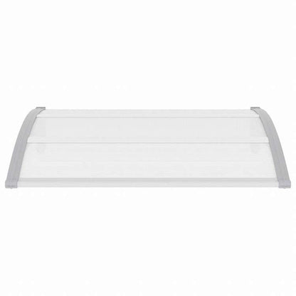 vidaXL ドアキャノピー グレー 120x100 cm PC (ポリカーボネート)製ホーム&ガーデン 芝&ガーデン アウトドアリビング 窓・ドア用日除け/オーニング(代引不可)