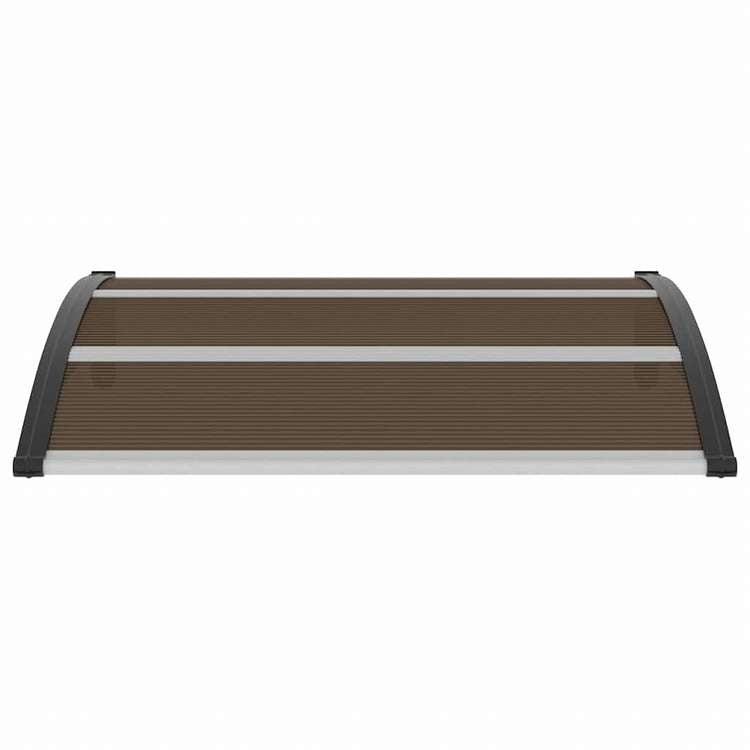 vidaXL ドアキャノピー ブラック 120x100cm PC(ポリカーボネート)製ホーム&ガーデン 芝&ガーデン アウトドアリビング 窓・ドア用日除け/オーニング(代引不可)