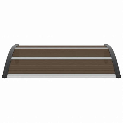 vidaXL ドアキャノピー ブラック 120x100cm PC(ポリカーボネート)製ホーム&ガーデン 芝&ガーデン アウトドアリビング 窓・ドア用日除け/オーニング(代引不可)