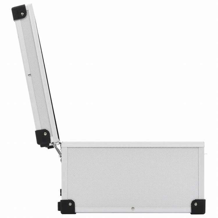 vidaXL CDケース 80枚 アルミ ABS シルバーオフィス用品 ファイル&整理 CD/DVD ケース・収納(代引不可)