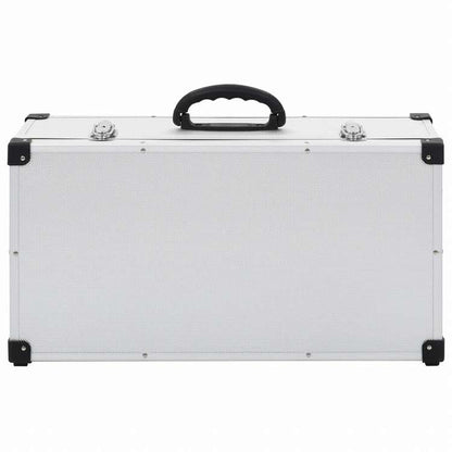 vidaXL CDケース 80枚 アルミ ABS シルバーオフィス用品 ファイル&整理 CD/DVD ケース・収納(代引不可)
