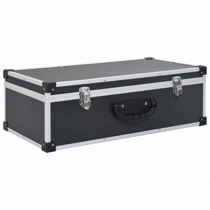 vidaXL CDケース 80枚 アルミ ABS ブラックオフィス用品 ファイル&整理 CD/DVD ケース・収納(代引不可)