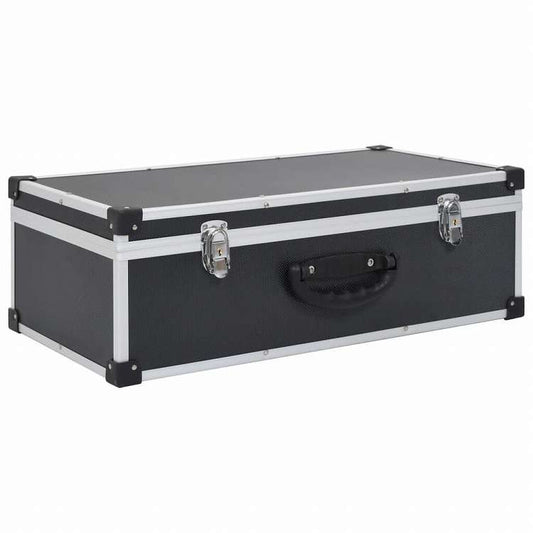 vidaXL CDケース 80枚 アルミ ABS ブラックオフィス用品 ファイル&整理 CD/DVD ケース・収納(代引不可)